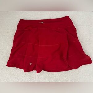 lululemon athletica Red Skorts for Bold Style